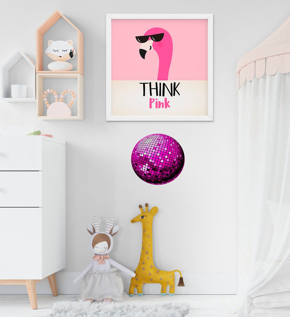 Disco ball Wall Decal, Disco ball Wall sticker, Disco ball wall decor