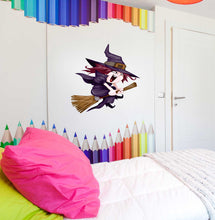 Load image into Gallery viewer, Baby Witch Decal, Baby Witch Nursery Sticker, Baby Witch Nursery Wall Decor