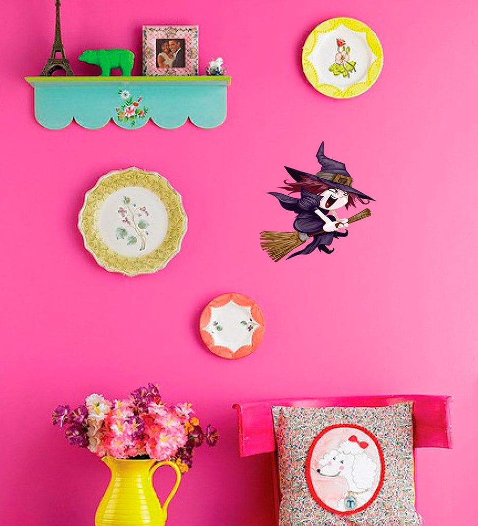 Baby Witch Decal, Baby Witch Nursery Sticker, Baby Witch Nursery Wall Decor