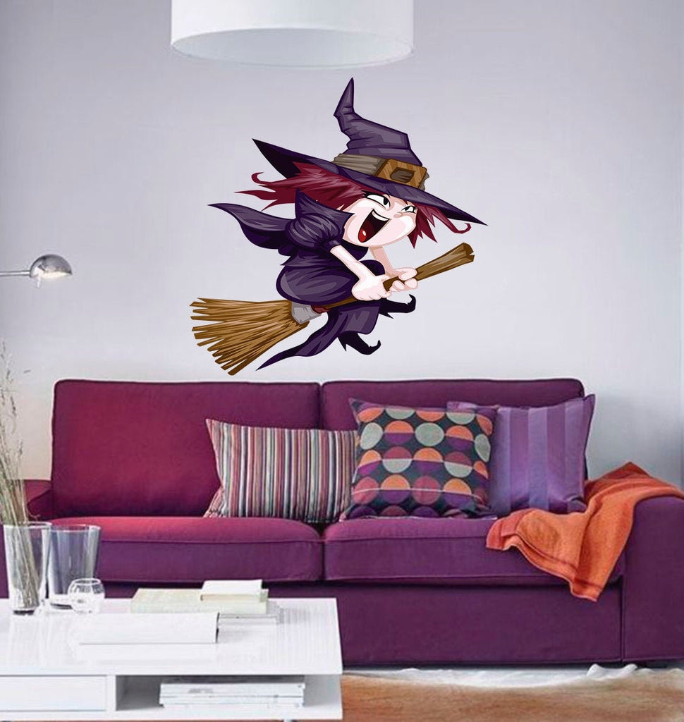Baby Witch Decal, Baby Witch Nursery Sticker, Baby Witch Nursery Wall Decor