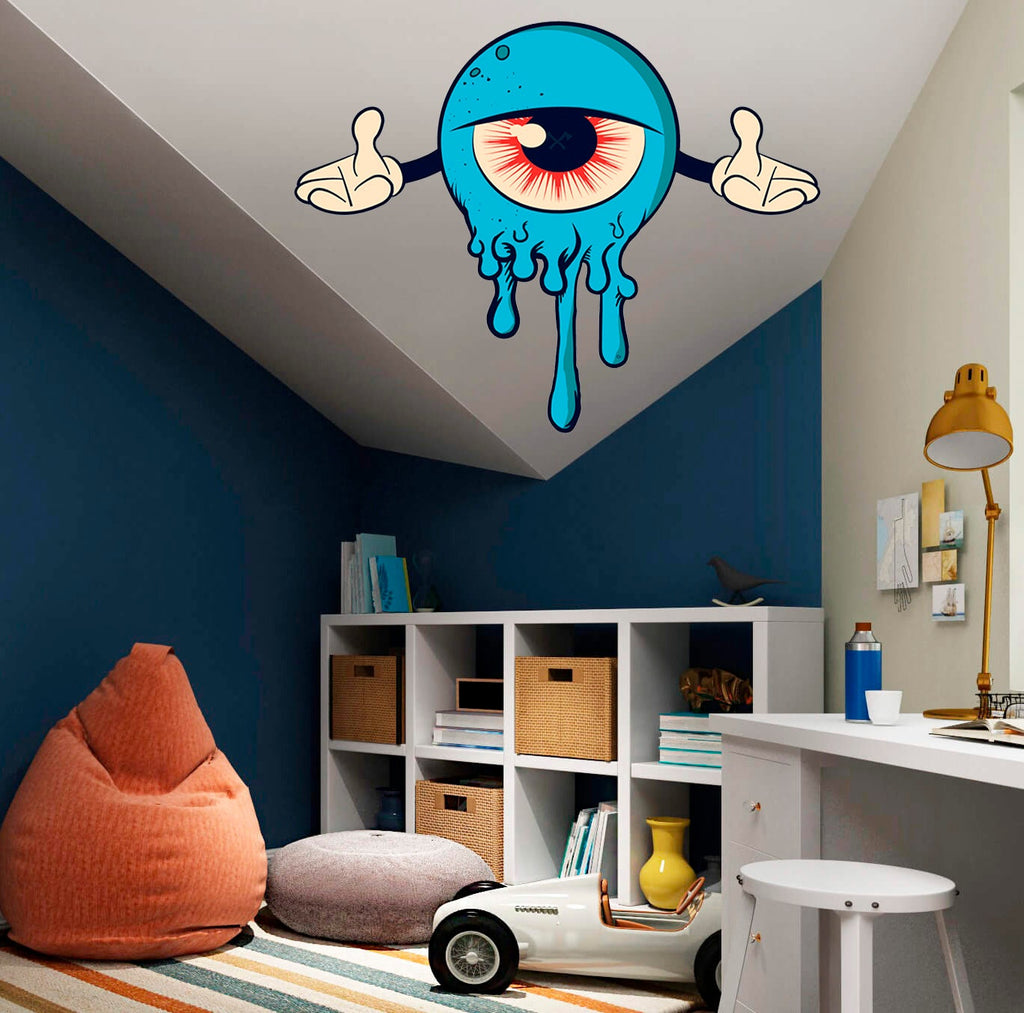 Eye Monster Decal, Eye Monster Sticker, Eye Monster Wall Decor