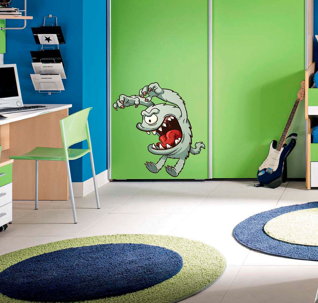 Evil Monster Wall Decal, Evil Monster Wall sticker, Evil Monster wall decor
