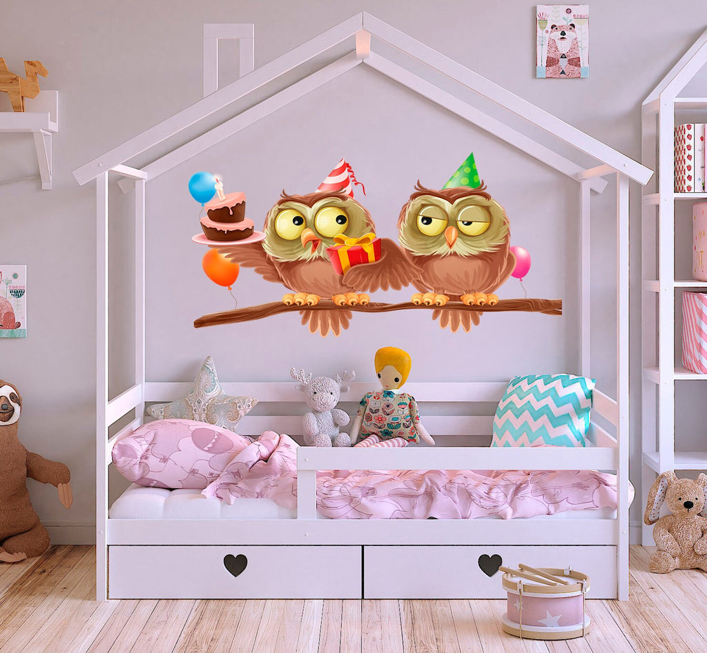 Nursery Owls Decal, Nursery Owls Sticker, Nursery Owls Decor