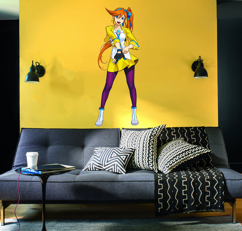 Teenage Girl Anime Wall Decal, Teenage Anime Girl Wall sticker, Teenage Anime Girl wall decor