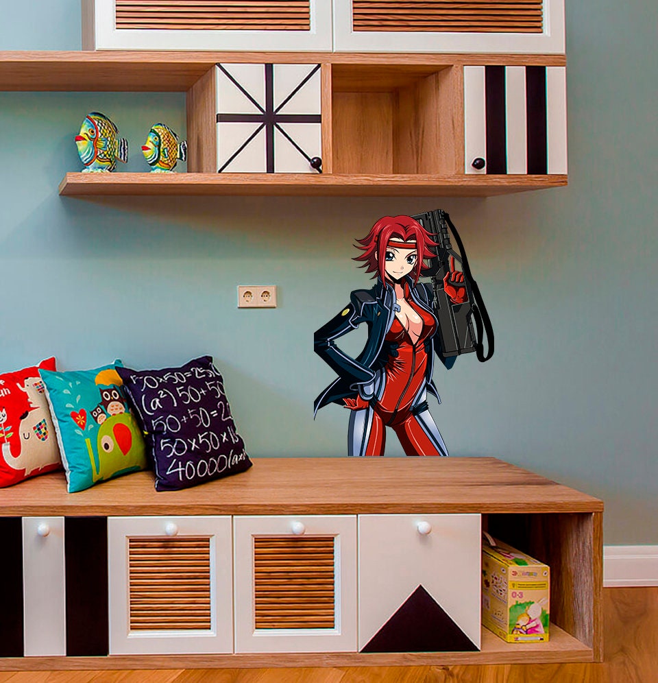 Anime Wall Decor, Anime Sticker, Anime Decal