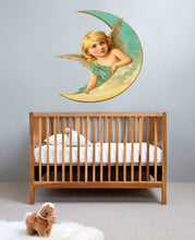 Load image into Gallery viewer, Cute Angel Decal, Cute Angel Sticker, Cute Angel Nursery Decor