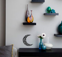 Load image into Gallery viewer, Moon Mandala Decal, Moon Mandala Sticker, Moon Mandala Wall Decor
