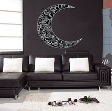 Load image into Gallery viewer, Moon Mandala Decal, Moon Mandala Sticker, Moon Mandala Wall Decor