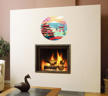 Load image into Gallery viewer, Pagoda Wall Decal, Pagoda Sticker, Pagoda Sakura Wall Decor