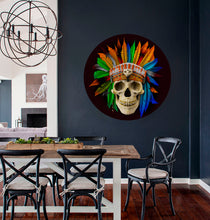 Load image into Gallery viewer, Indian Skull Sticker, Indian Skull Decal, Indian Skull Wall Decor