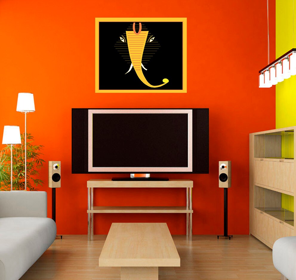 Elephant Stylish Wall Decal, Elephant Stylish Wall Sticker, Elephant Stylish Wall Decor