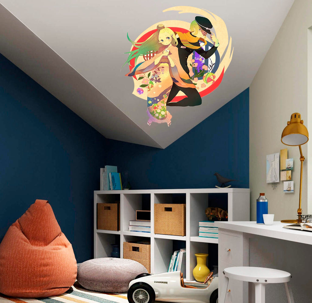 Anime Romantic Decal, Anime Romantic Sticker, Anime Romantic Wall Decor