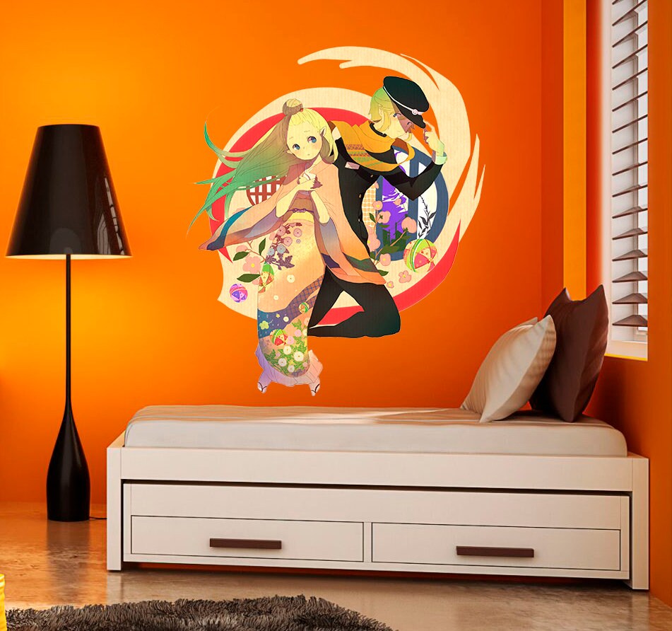Anime Romantic Decal, Anime Romantic Sticker, Anime Romantic Wall Decor
