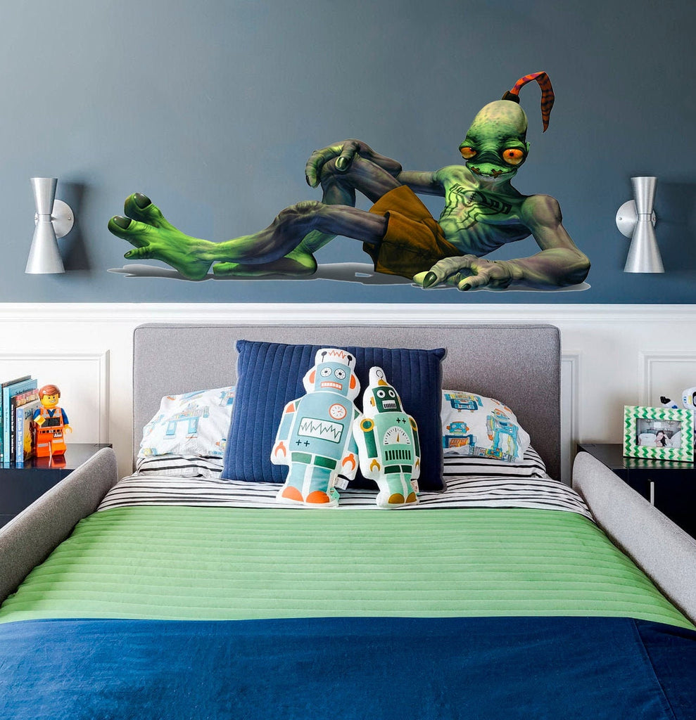 Alien Sticker, Alien Decal, Alien Wall Decor