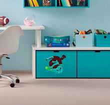 Load image into Gallery viewer, Skateboarder Decal, Skateboarder Sticker, Skateboarder Boys Room Decor