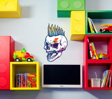 Load image into Gallery viewer, Rocking Skull Decal, Rocking Skull Sticker, Punk Skull Decal, Punk Skull Sticker