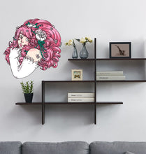 Load image into Gallery viewer, Mysterious Girl Wall Decal, Mysterious Girl Wall sticker, Mysterious Girl wall decor