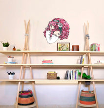 Load image into Gallery viewer, Mysterious Girl Wall Decal, Mysterious Girl Wall sticker, Mysterious Girl wall decor