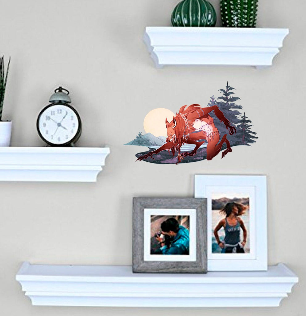 Werewolf Decal, Werewolf Sticker, Werewolf Wall Decor