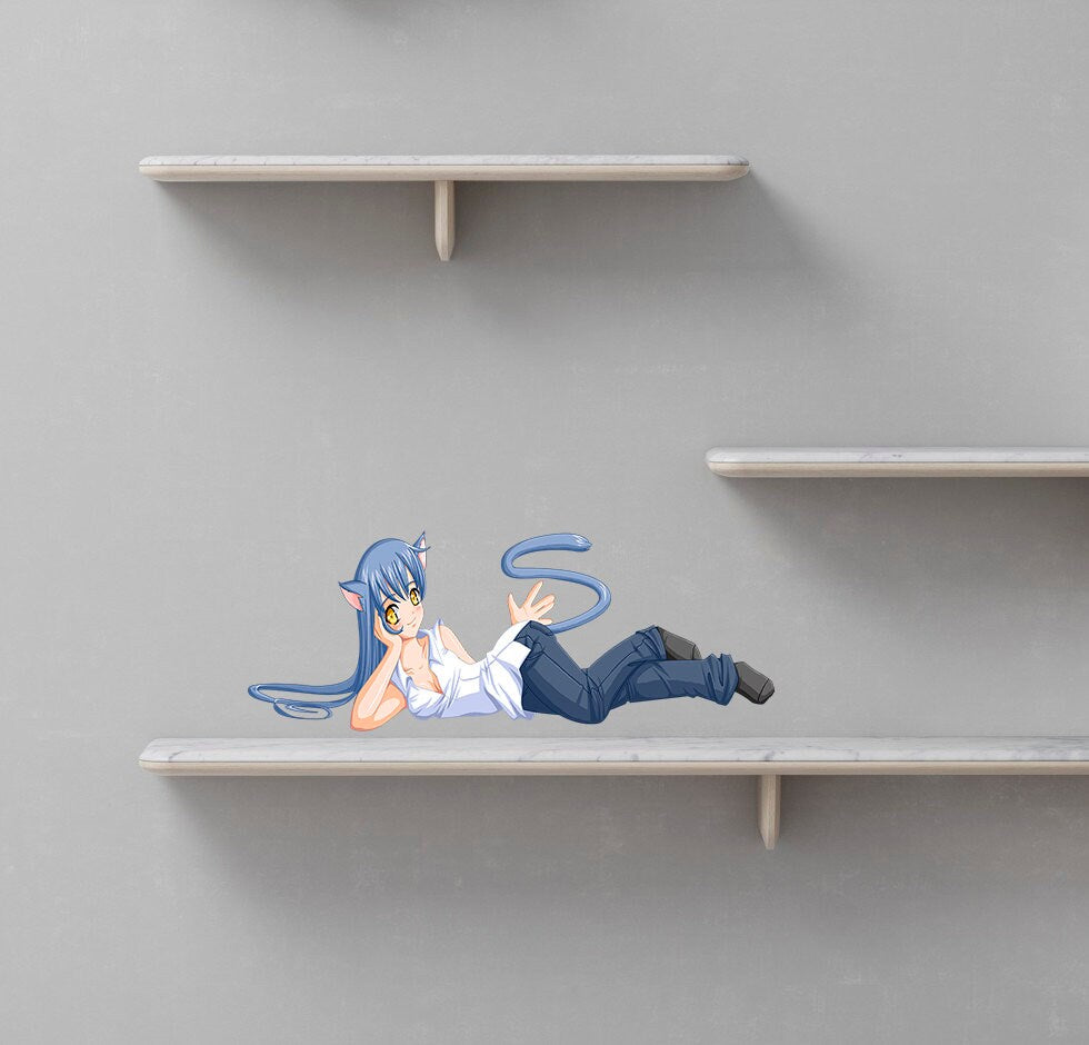 Anime Catwoman Wall Decal, Anime Catwoman Wall sticker, Anime Catwoman wall decor