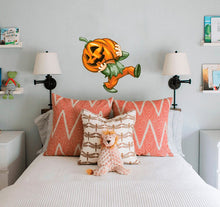 Load image into Gallery viewer, Pumpkin Boy Wall Decal, Pumpkin Boy Wall sticker, Pumpkin Boy wall decor