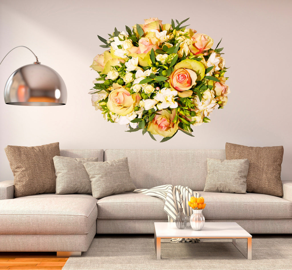 Bouquet of roses Wall Decal, Bouquet of roses Wall sticker, Bouquet of roses wall decor