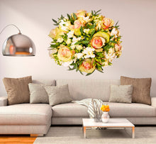 Load image into Gallery viewer, Bouquet of roses Wall Decal, Bouquet of roses Wall sticker, Bouquet of roses wall decor