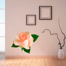 Load image into Gallery viewer, Rose Flower Wall Decal, Rose Flower Wall sticker, Rose Flower wall decor