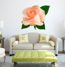 Load image into Gallery viewer, Rose Flower Wall Decal, Rose Flower Wall sticker, Rose Flower wall decor