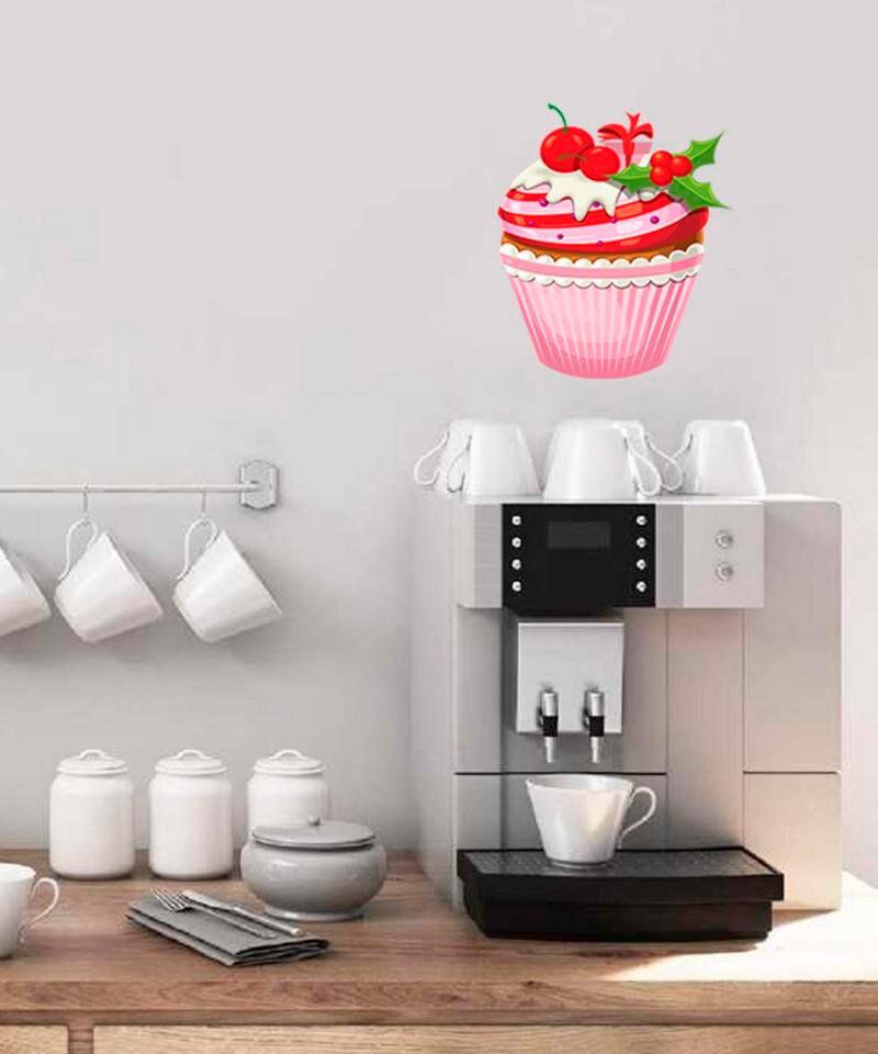 Cupcake Decal, Cupcake Sticker, Cupcake Kitchen Decor, Cupcake Bakery Decor
