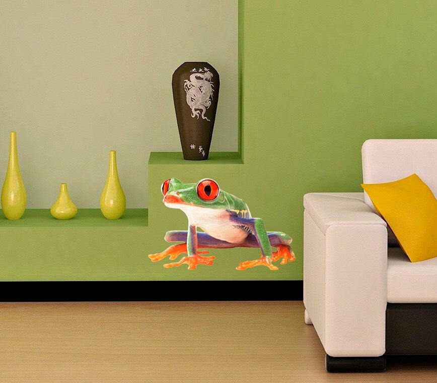 Frog Decal, Frog Sticker, Frog Wall Decor, Frog Wall Art