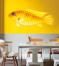 Load image into Gallery viewer, Gold Fish Decal, Gold Fish Sticker, Gold Fish Wall Decor