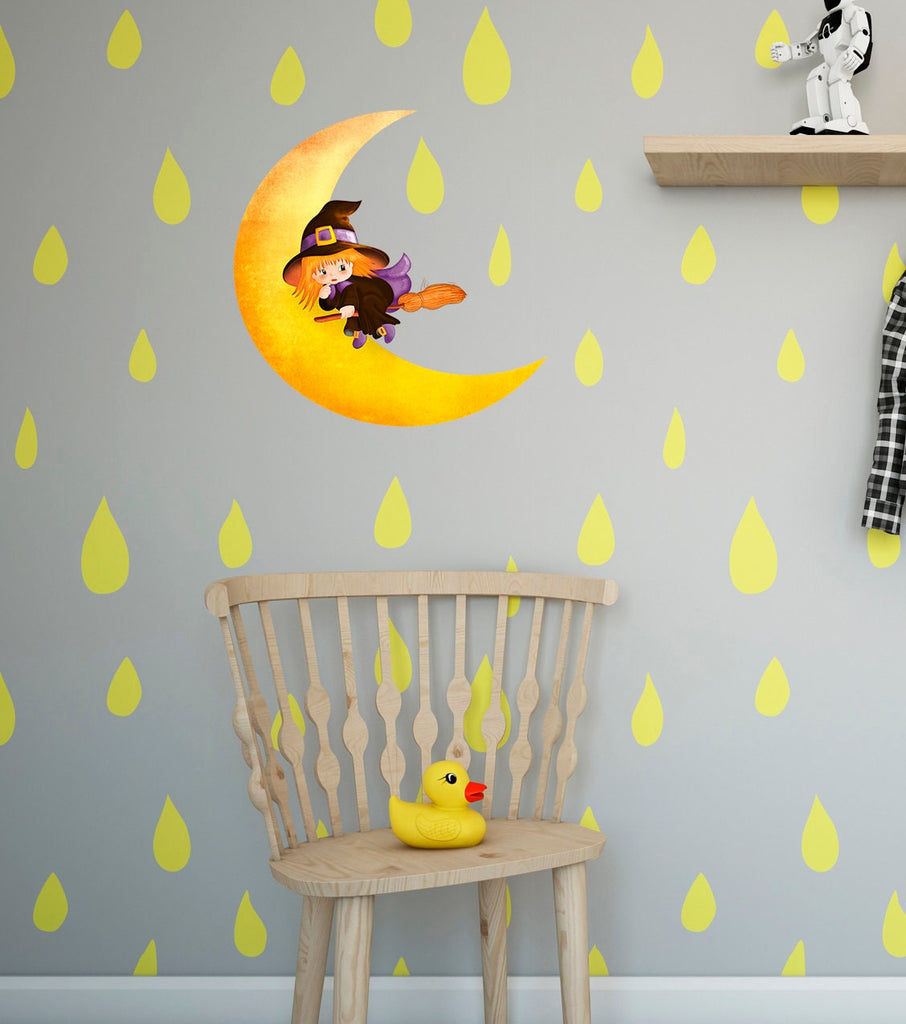 Baby Witch Decal, Baby Witch Sticker, Baby Witch Nursery Decor