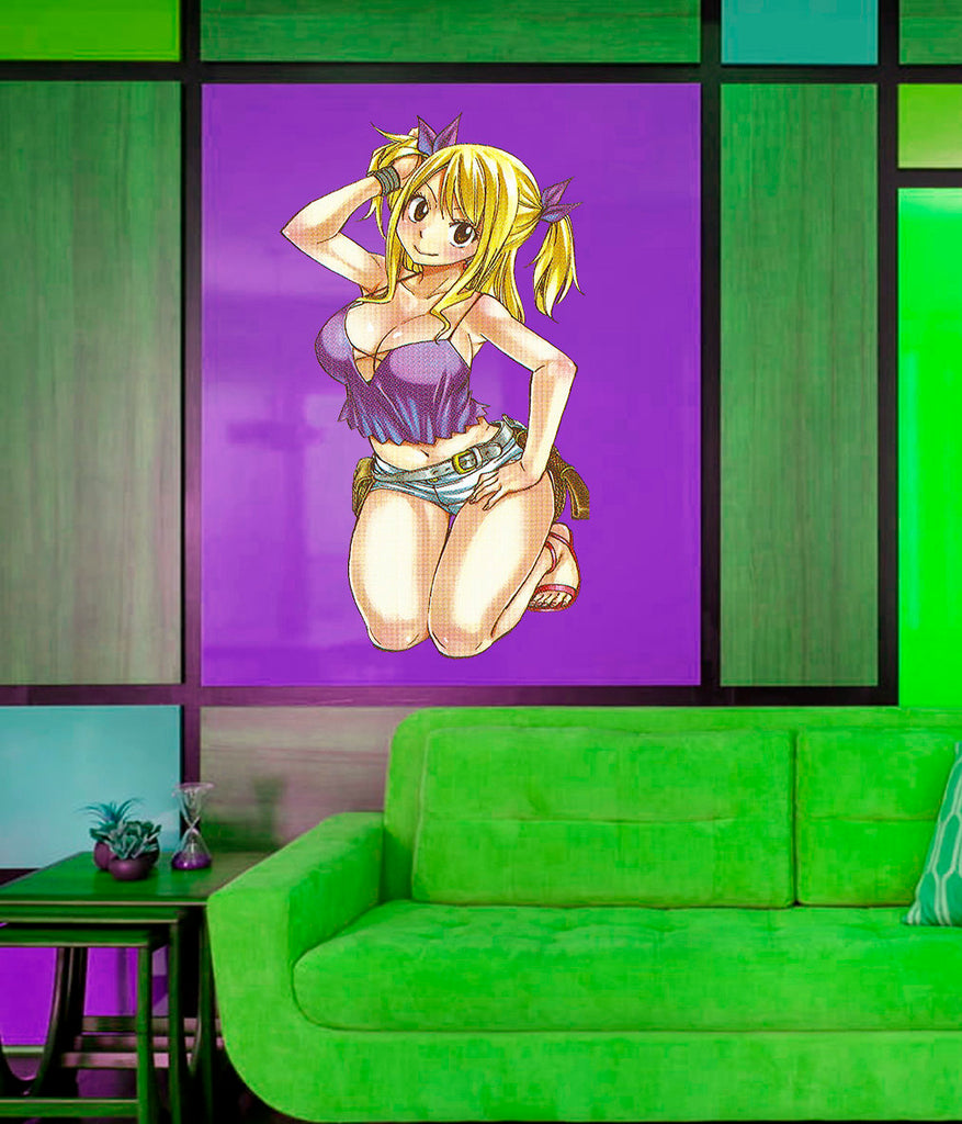 Hot Anime Girl Sticker, Hot Anime Girl Decal, Hot Anime Girl Wall Art