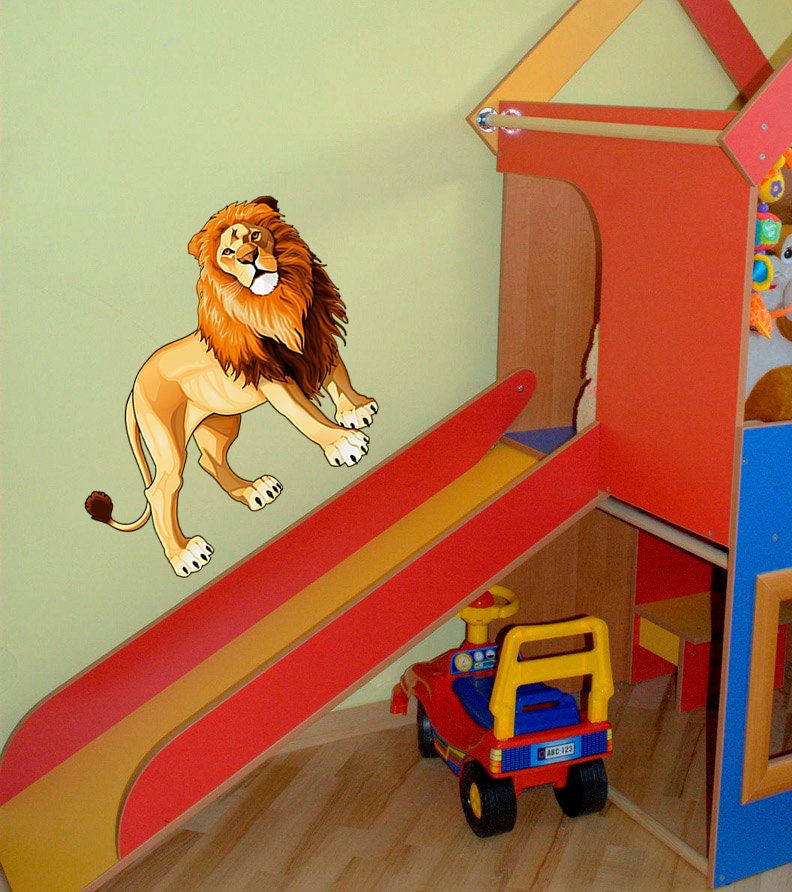 Lion Decal, Lion Sticker, Lion Wall Decor, Lion Wall Art, Lion for Nursery