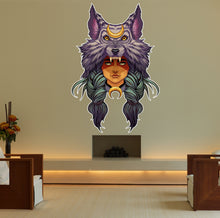 Load image into Gallery viewer, Wolf Spiritual Decal, Wolf Spiritual Sticker, Wolf Spiritual Wall Decor