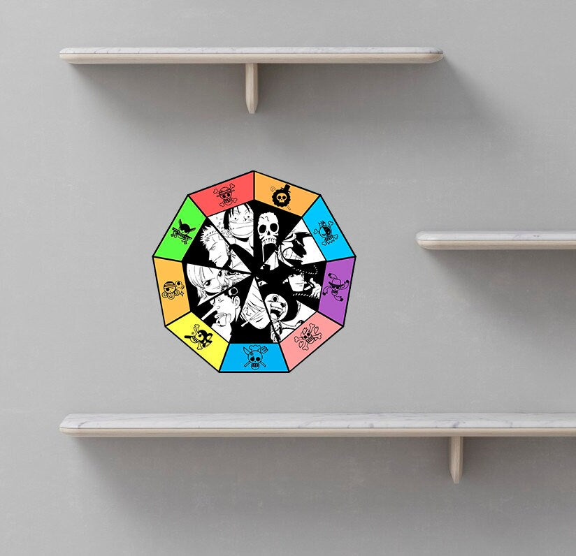 Anime Characters Decal, Anime Characters Sticker, Anime Characters Wall Decor