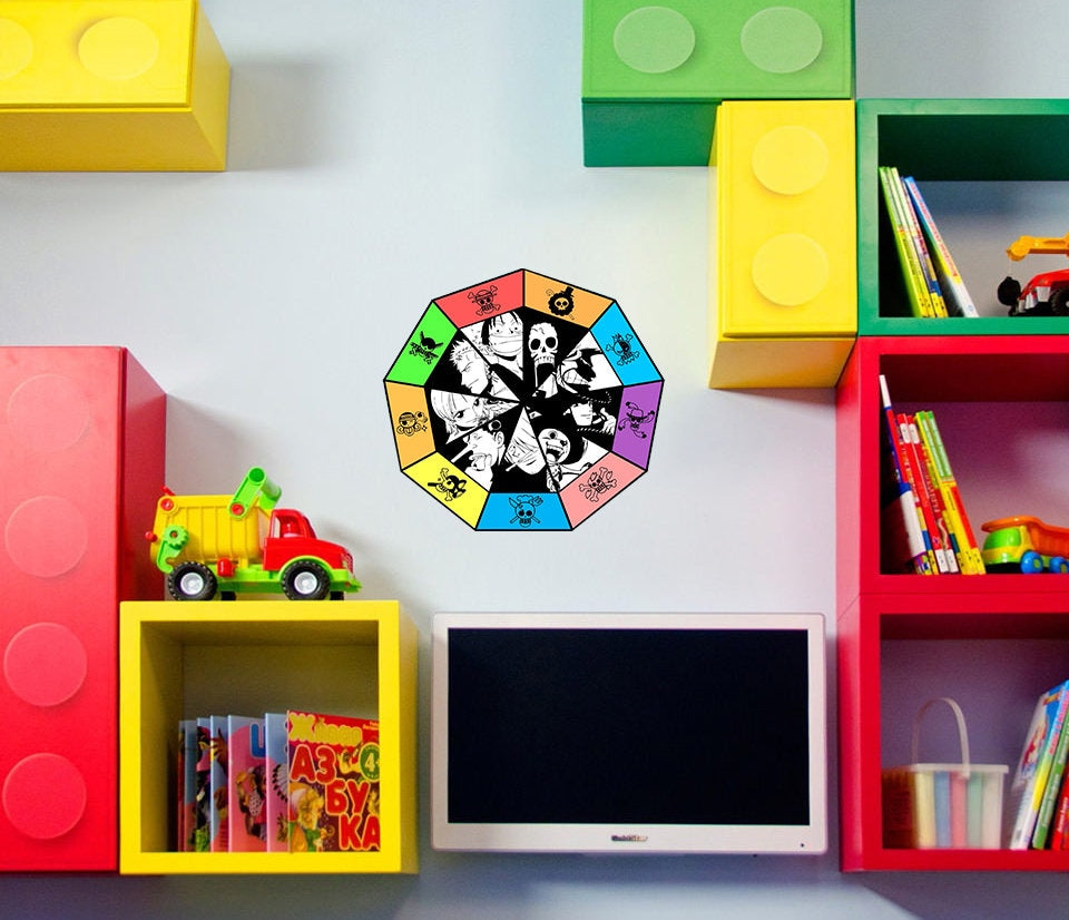 Anime Characters Decal, Anime Characters Sticker, Anime Characters Wall Decor
