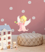 Load image into Gallery viewer, Baby Angel Decal, Baby Angel Sticker, Baby Angel Nursery Decor