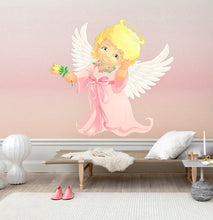 Load image into Gallery viewer, Baby Angel Decal, Baby Angel Sticker, Baby Angel Nursery Decor