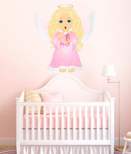Load image into Gallery viewer, Baby Angel Nursery Decal, Baby Angel Nursery Sticker, Baby Angel Nursery Wall Decor