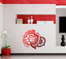 Load image into Gallery viewer, Boho Style Flowers Wall Decal, Boho Style Flowers Wall sticker, Boho Flowers wall decor