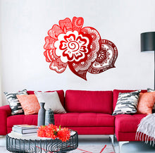 Load image into Gallery viewer, Boho Style Flowers Wall Decal, Boho Style Flowers Wall sticker, Boho Flowers wall decor