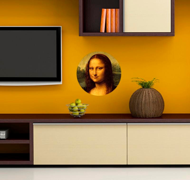Mona Lisa Decal, Mona Lisa Sticker, Mona Lisa Wall Decor, Mona Lisa Painting