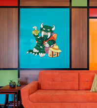 Load image into Gallery viewer, Chinese Dragon Decal, Cartoon Chinese Dragon, Chinese Dragon Wall Decor