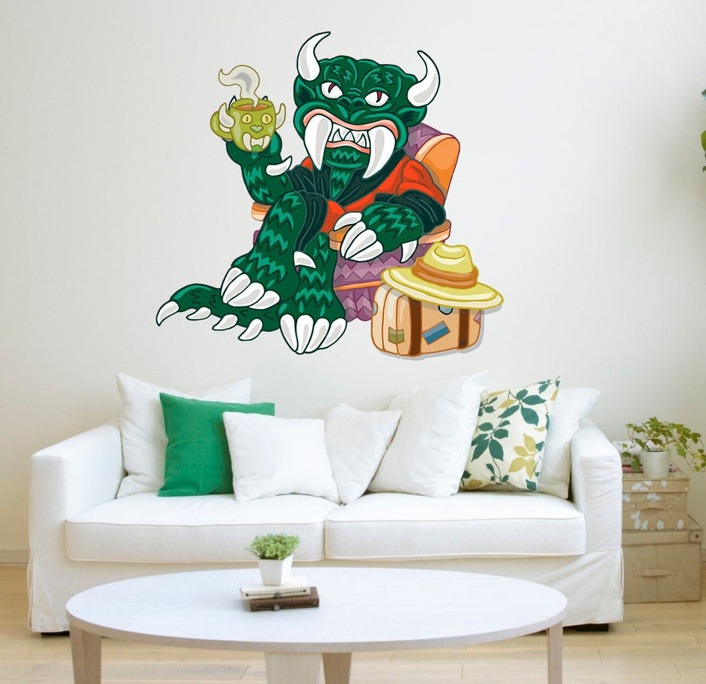 Chinese Dragon Decal, Cartoon Chinese Dragon, Chinese Dragon Wall Decor