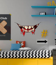 Load image into Gallery viewer, Devil Smile Decal, Devil Smile Sticker, Halloween Decor, Halloween Wall Sticker