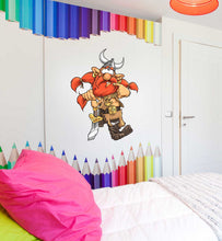 Load image into Gallery viewer, Cartoon Viking Decal, Cartoon Viking Sticker, Cartoon Viking Nursery Decor
