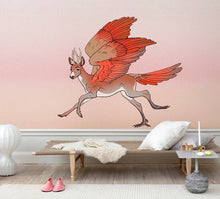 Load image into Gallery viewer, Reindeer Decal, Reindeer Sticker, Reindeer Wall Decor, Reindeer Wall Art