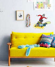 Load image into Gallery viewer, Skateboard vs Snowboard Art, Skateboard vs Snowboard Decal, Skateboard vs Snowboard Sticker